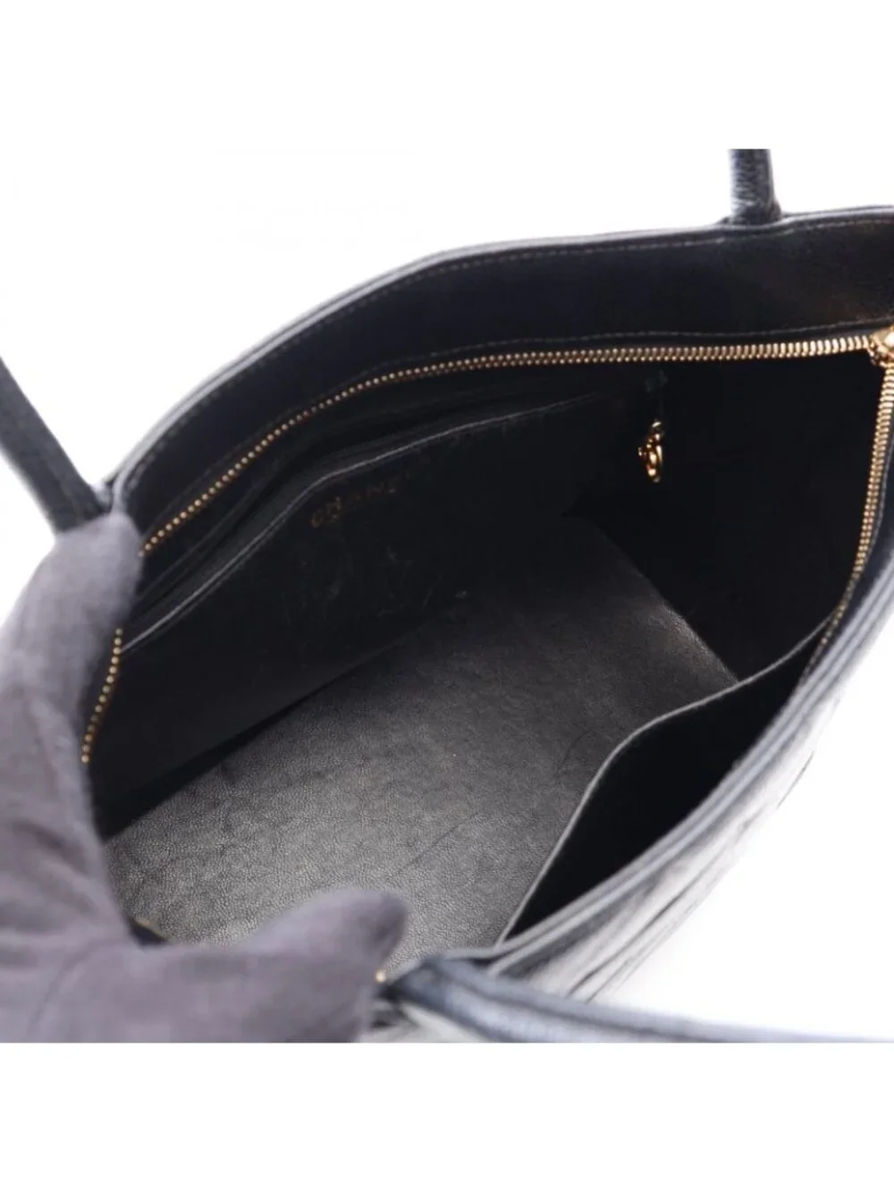 Chanel Tote Bag Reissue Black Caviar Leather